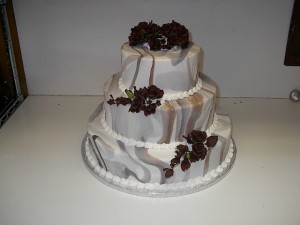 Marbilized Fondant Cake